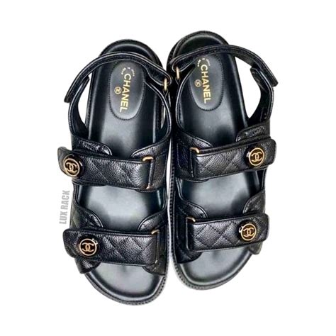 velcro chanel sandals|chanel dad sandals 2020 price.